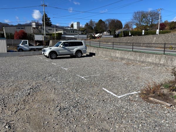 お店の前の駐車場