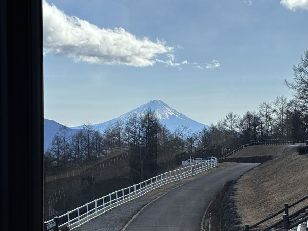 富士山を遠望できる